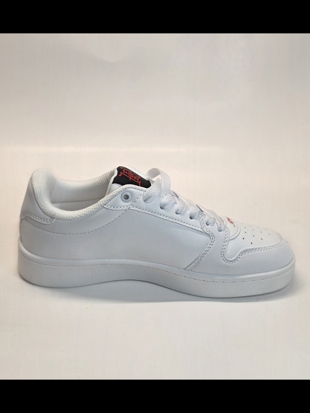 New Ed Hardy Women’s White Court Sneakers Red Rose Tattoo Graphic Size 8 & 10 - Picture 4 of 14